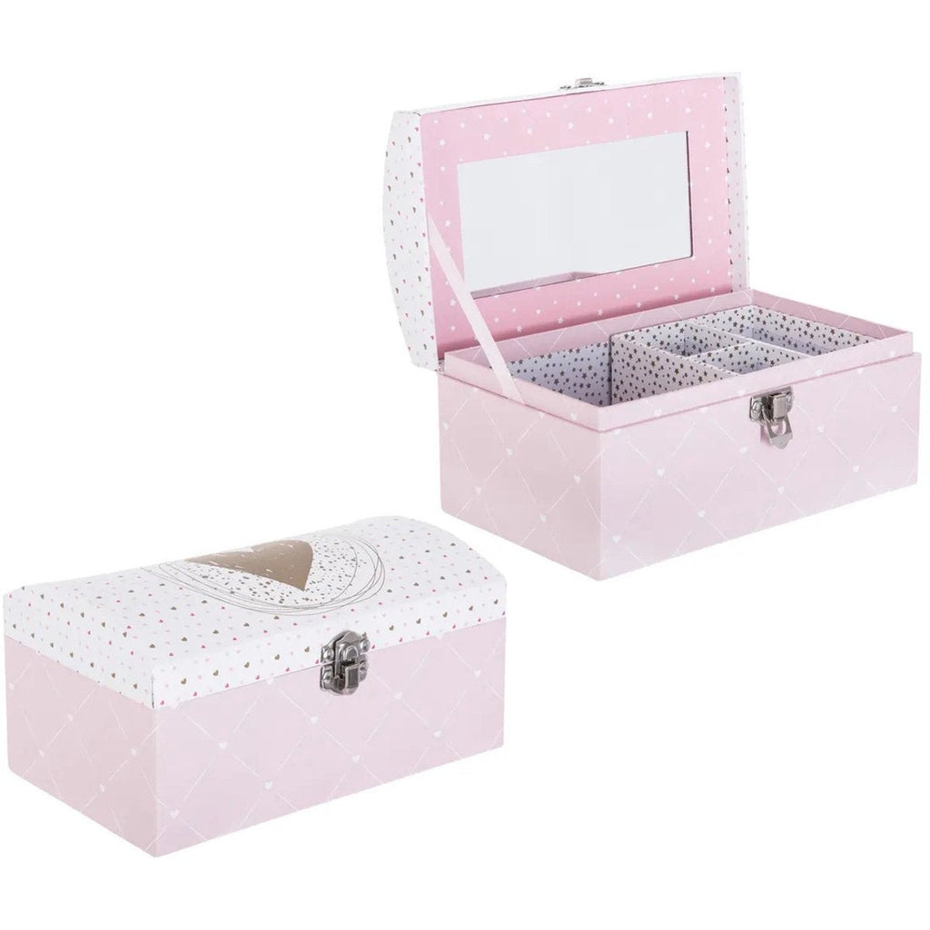 Atmosphera Kids sieradenkistje Pink Romance met spiegel, roze (2)