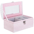 Atmosphera Kids sieradenkistje Pink Romance met spiegel, roze
