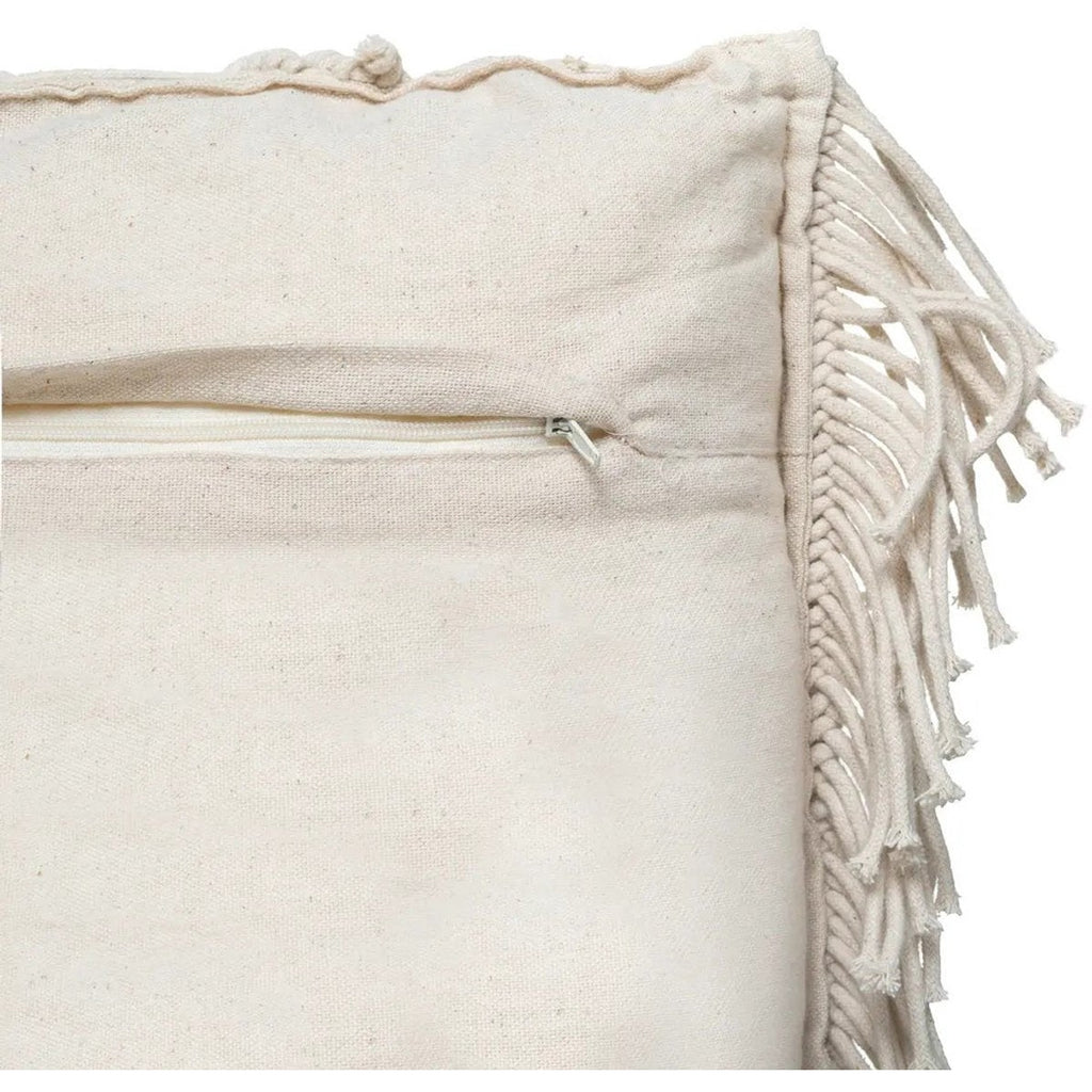 Atmosphera macramé sierkussens Ibiza ivoor, set van 2, 30 x 50 cm (4)