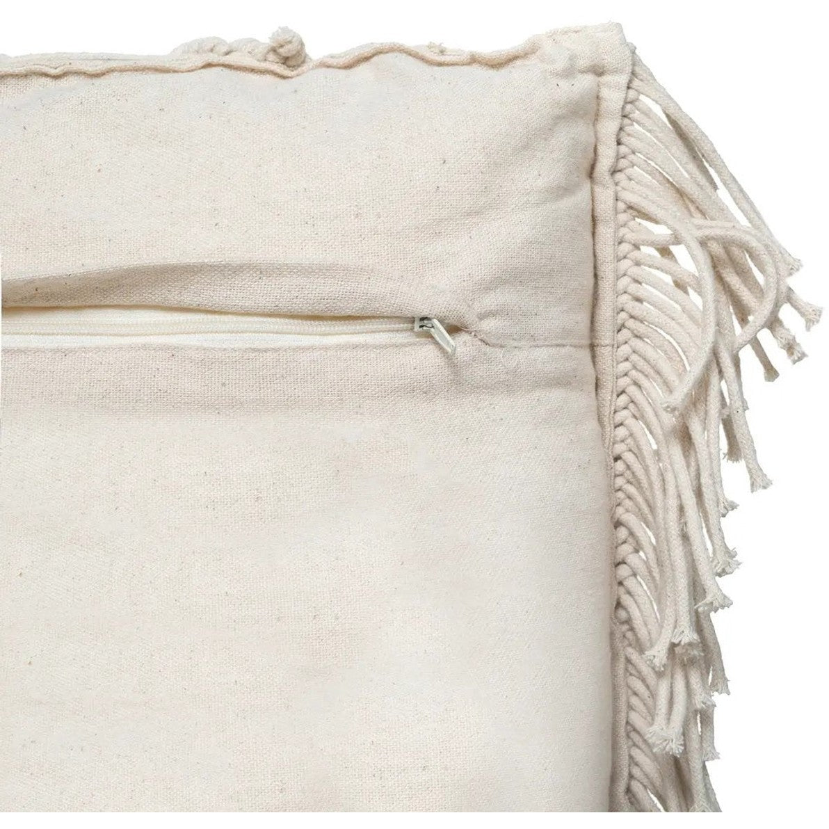 Atmosphera macramé sierkussens Ibiza ivoor, set van 2, 30 x 50 cm (4)