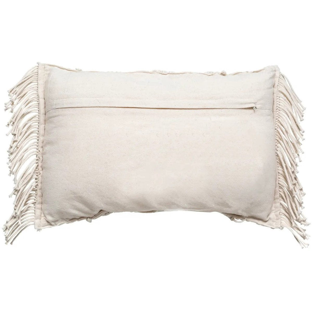 Atmosphera macramé sierkussens Ibiza ivoor, set van 2, 30 x 50 cm (6)