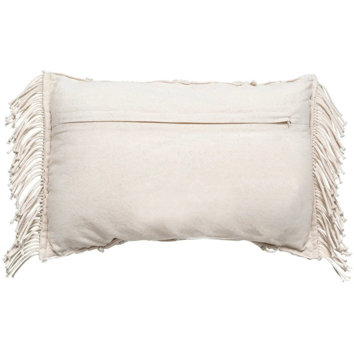 Atmosphera macramé sierkussens Ibiza ivoor, set van 2, 30 x 50 cm (6)
