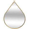 Atmosphera druppelspiegel goud, metaal, 39 x 28 cm
