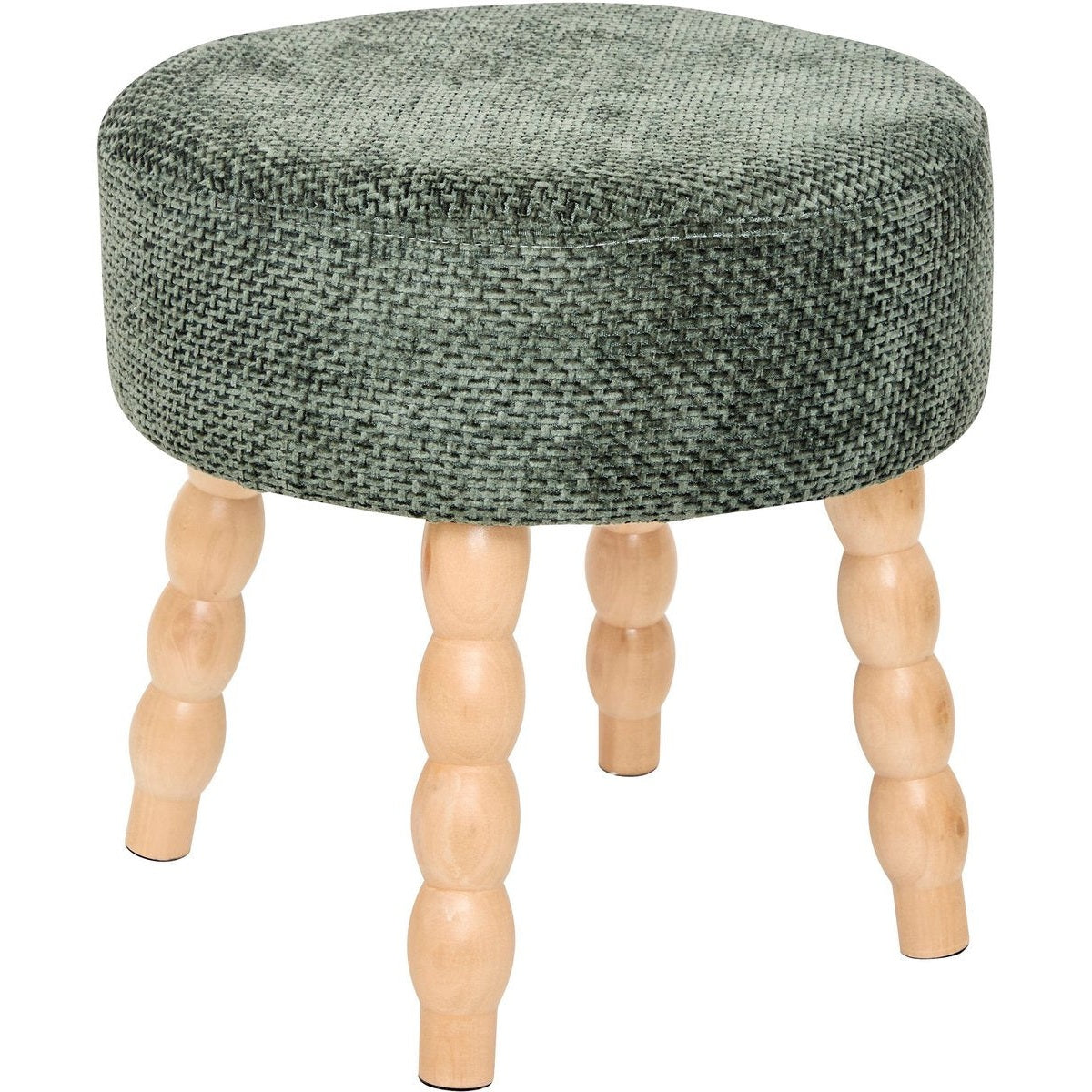 Atmosphera Spolo velvet poef, 38 x 39 cm, groen (2)
