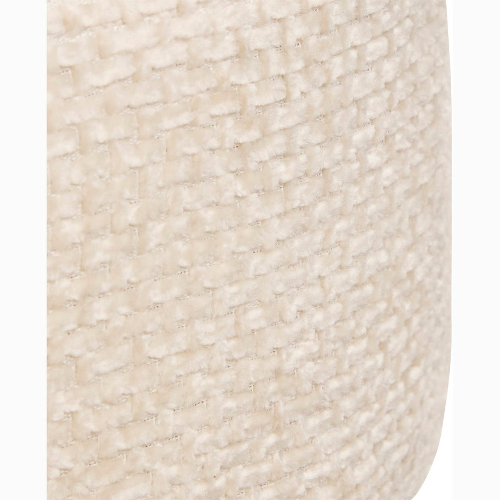 Atmosphera Spolo velvet poef, 38 x 39 cm, wit (2)