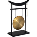 Atmosphera tafelgong zwart en goud, hout en metaal, 48 x 69 cm