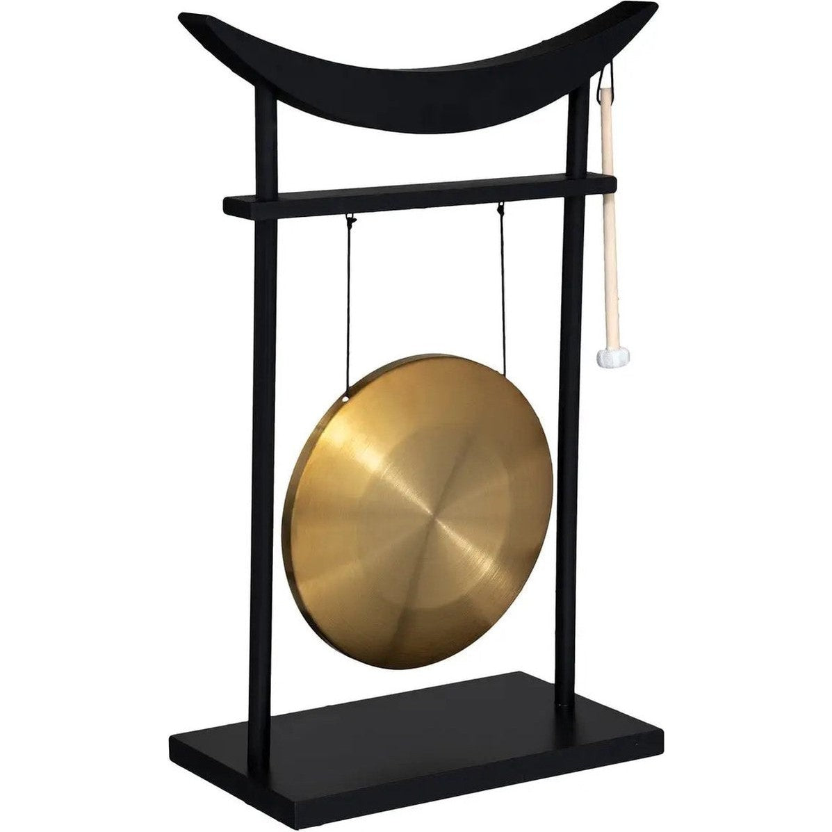 Atmosphera tafelgong zwart en goud, hout en metaal, 48 x 69 cm