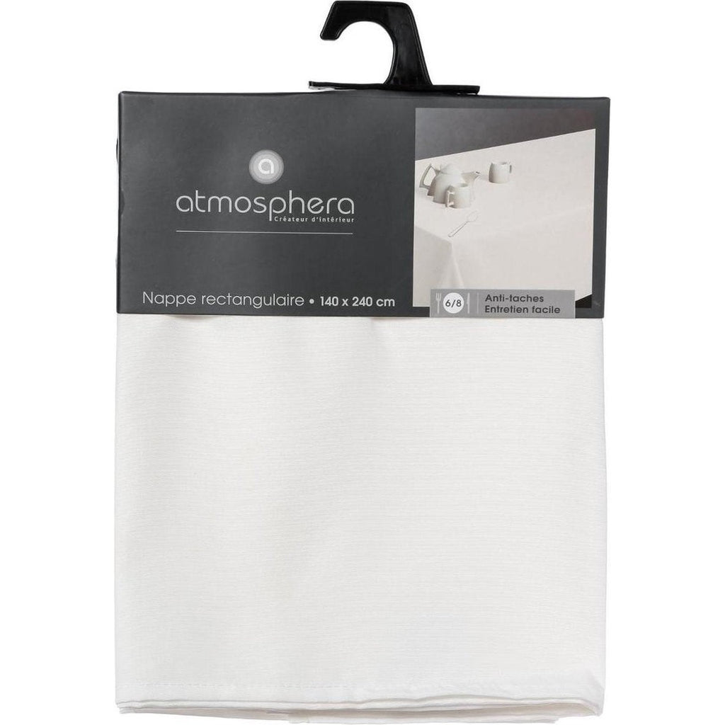 Atmosphera Tafelkleed - 240 x 140 cm - ivoor wit - Eettafel tafellakens - polyester