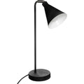 Atmosphera bureaulamp Arena, zwart metaal, H 45 cm