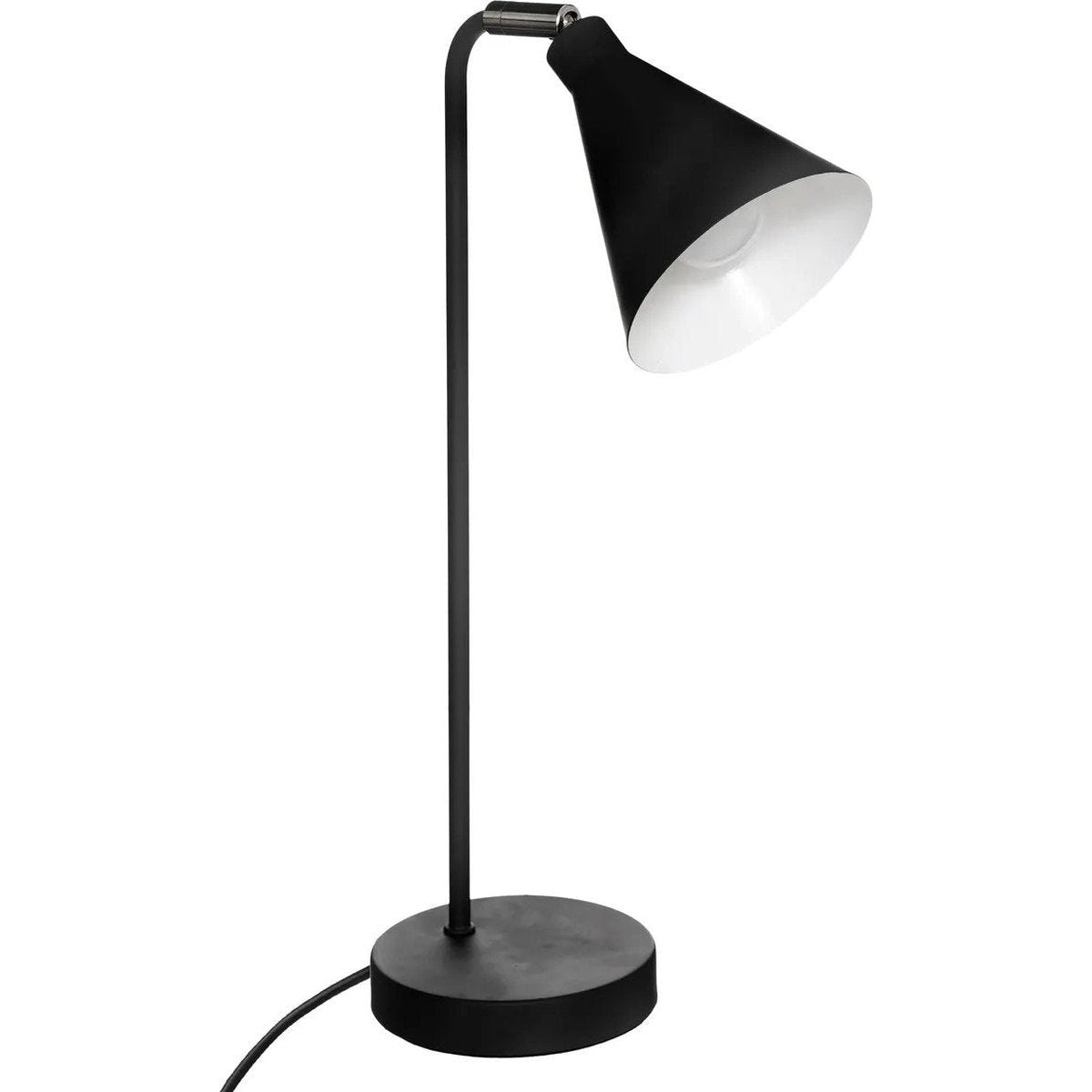 Atmosphera bureaulamp Arena, zwart metaal, H 45 cm