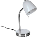 Atmosphera tafellamp Design Light, wit en zilver, H 35 cm