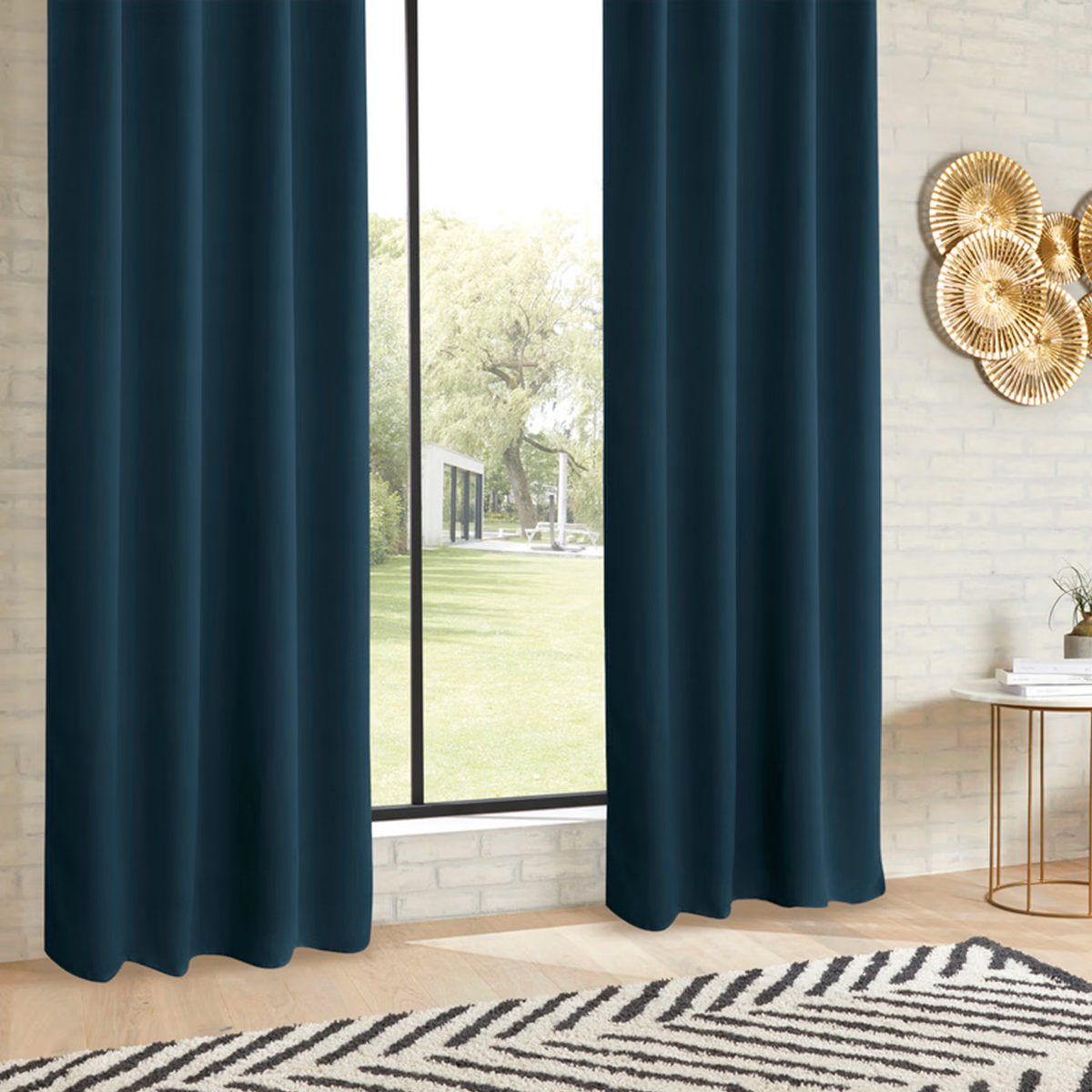 Atmosphera verduisteringsgordijn Egeïsch blauw, 135 x 240 cm (2)