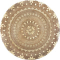 Atmosphera vloerkleed van jute, goud, rond, Ø 115 cm
