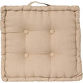 Atmosphera vloerkussen vierkant beige, katoen, 40 x 40 x 8 cm