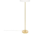 Atmosphera vloerlamp Tina van bouclé, goud, Ø 37 x 150 cm