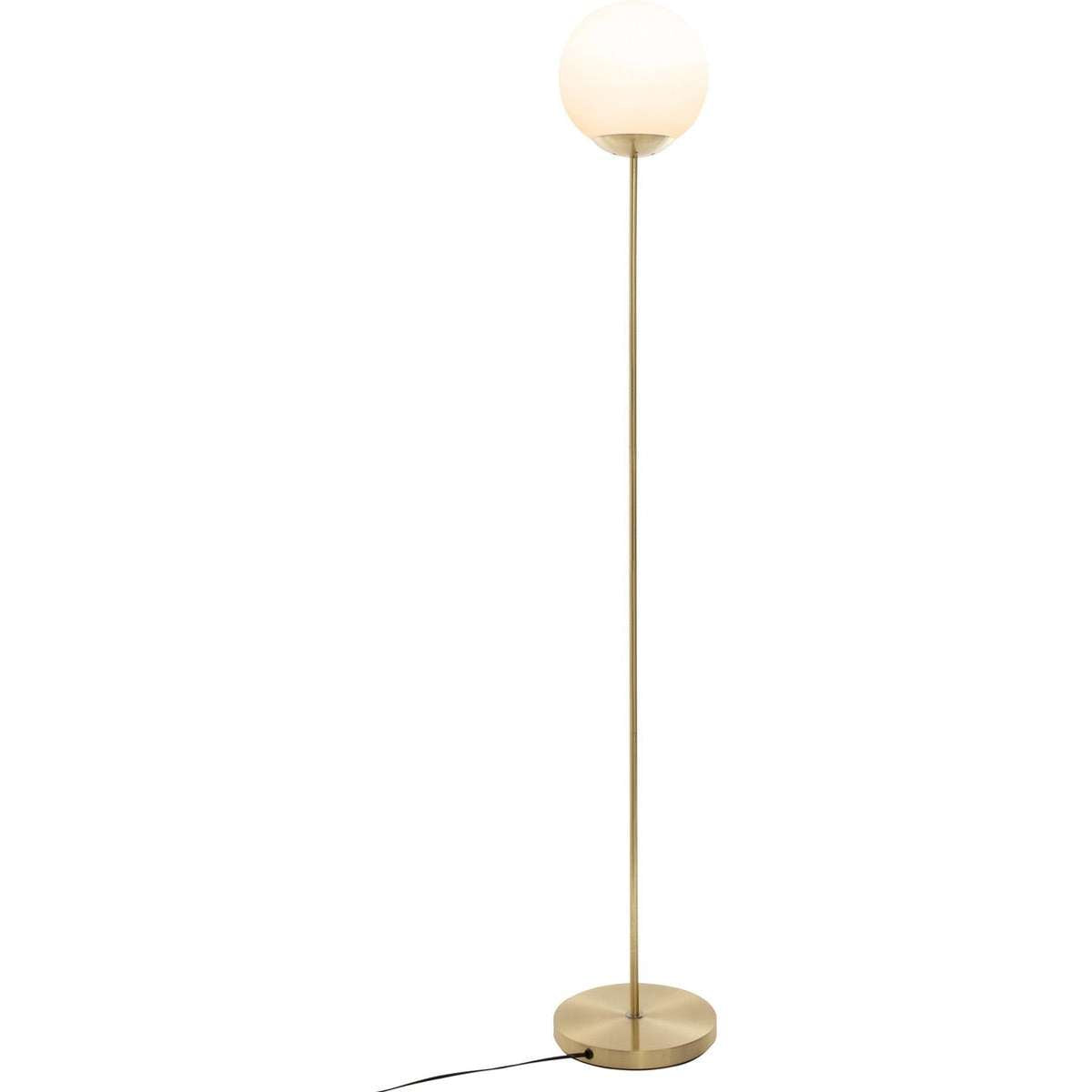 Atmosphera vloerlamp met glazen bal, goud, 131 cm hoog