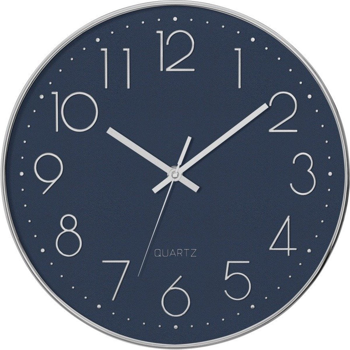 Atmosphera wandklok met stil uurwerk, 30 cm