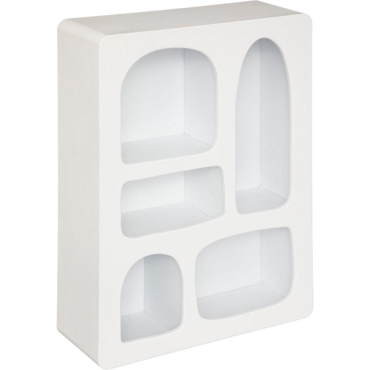 Atmosphera wandplank Rivi, wit, 45 x 65 cm