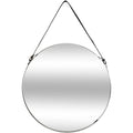 Atmosphera ronde wandspiegel zwart, 38 cm, met koord