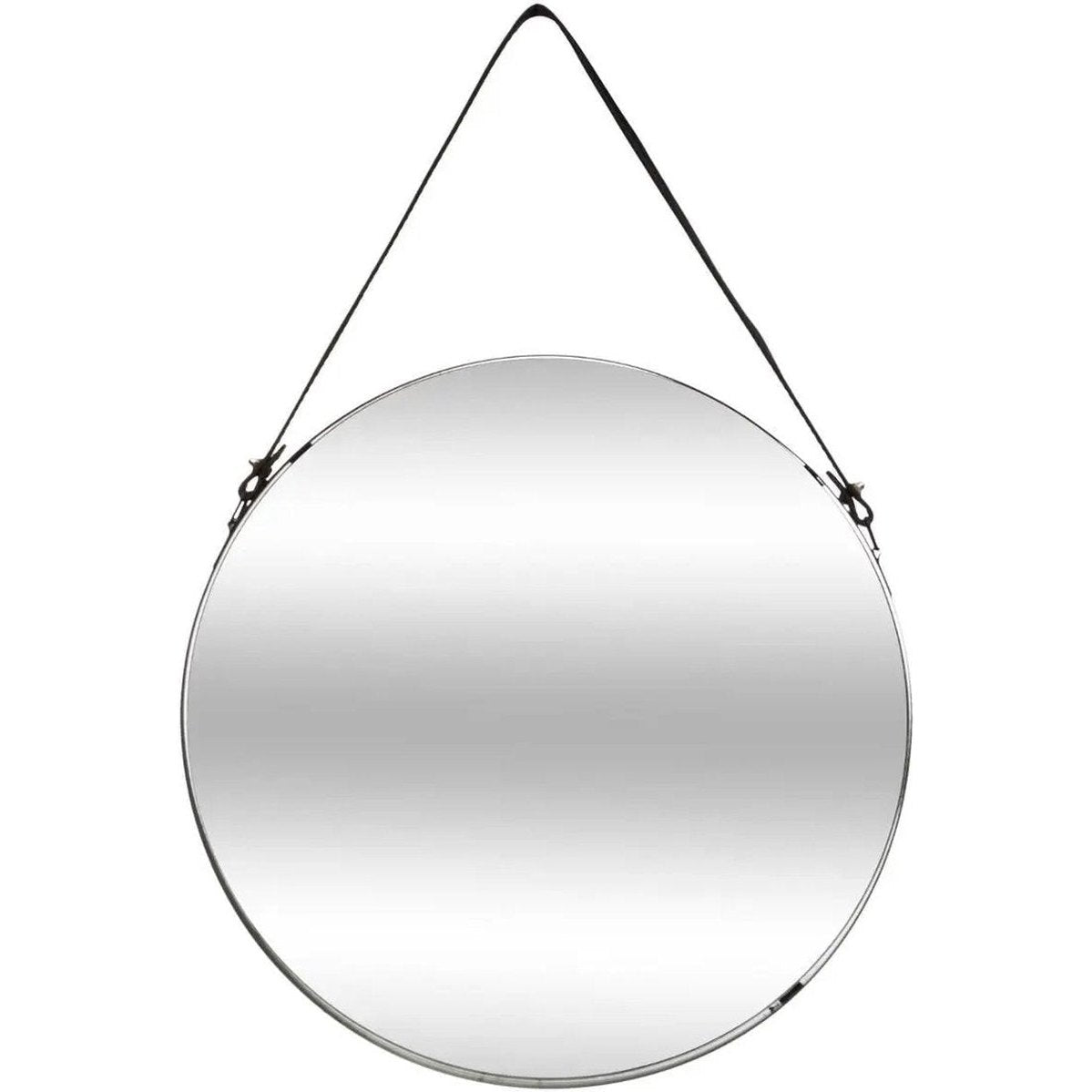 Atmosphera ronde wandspiegel zwart, 38 cm, met koord