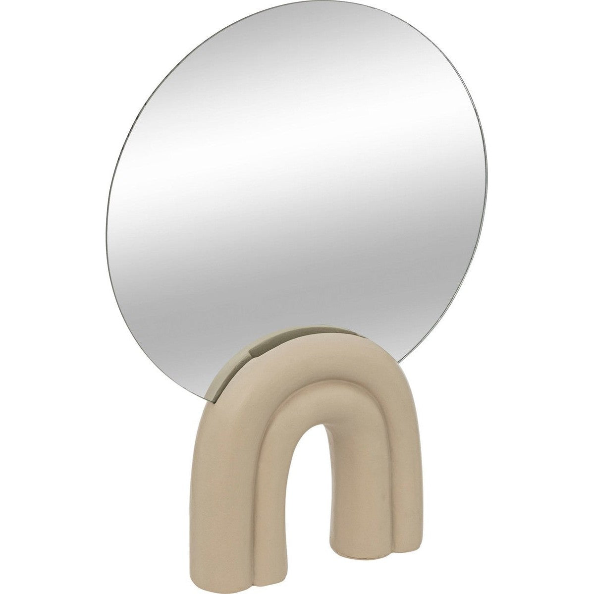 Atmosphera Wavy Bliss tafelspiegel, beige, 24 x 5 x 36 cm