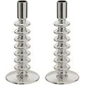 Atmosphera kandelaars dinerkaarsen, glas, set van 2, 22 cm
