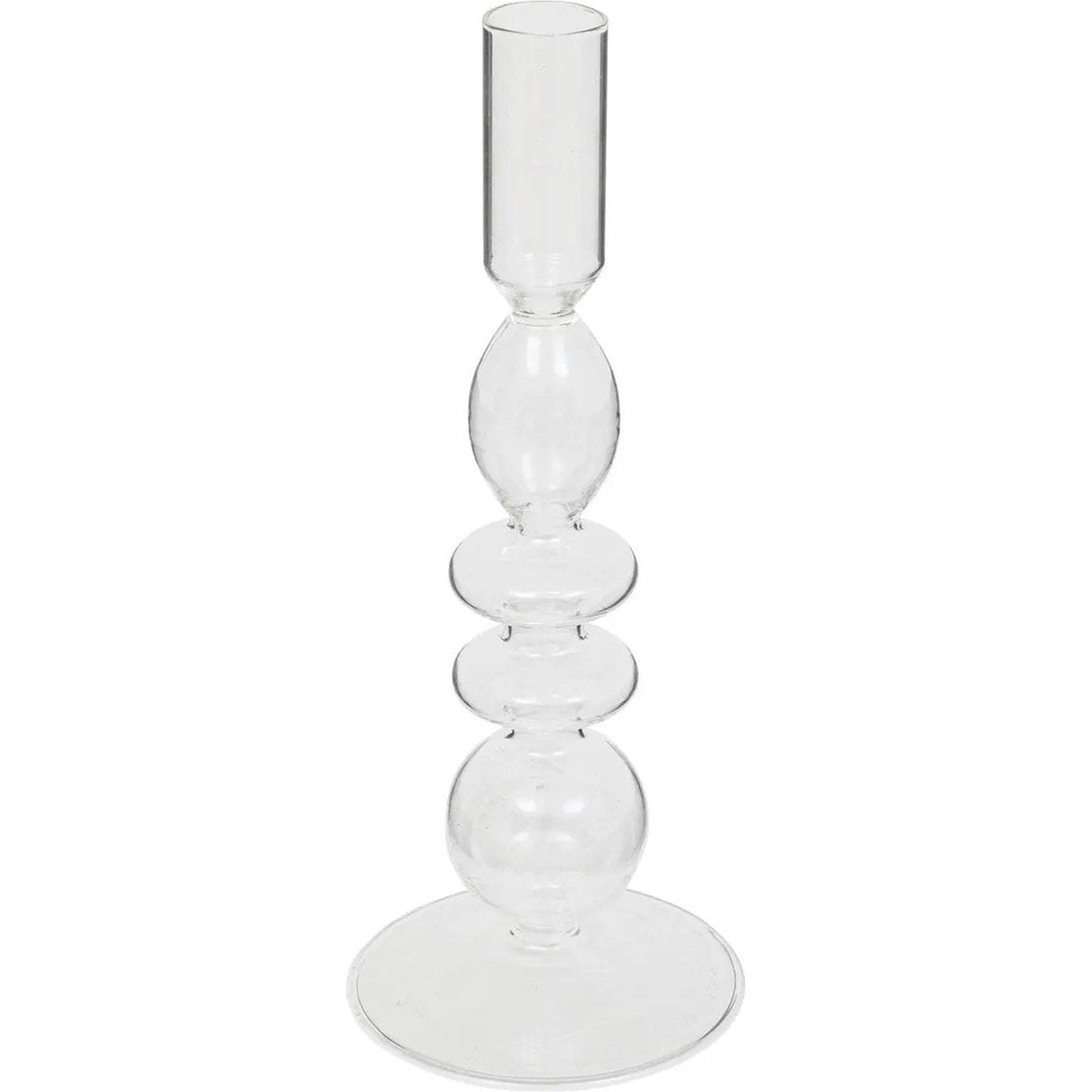 Atmosphera kandelaar Murano glas, transparant, D 9 x H 22 cm