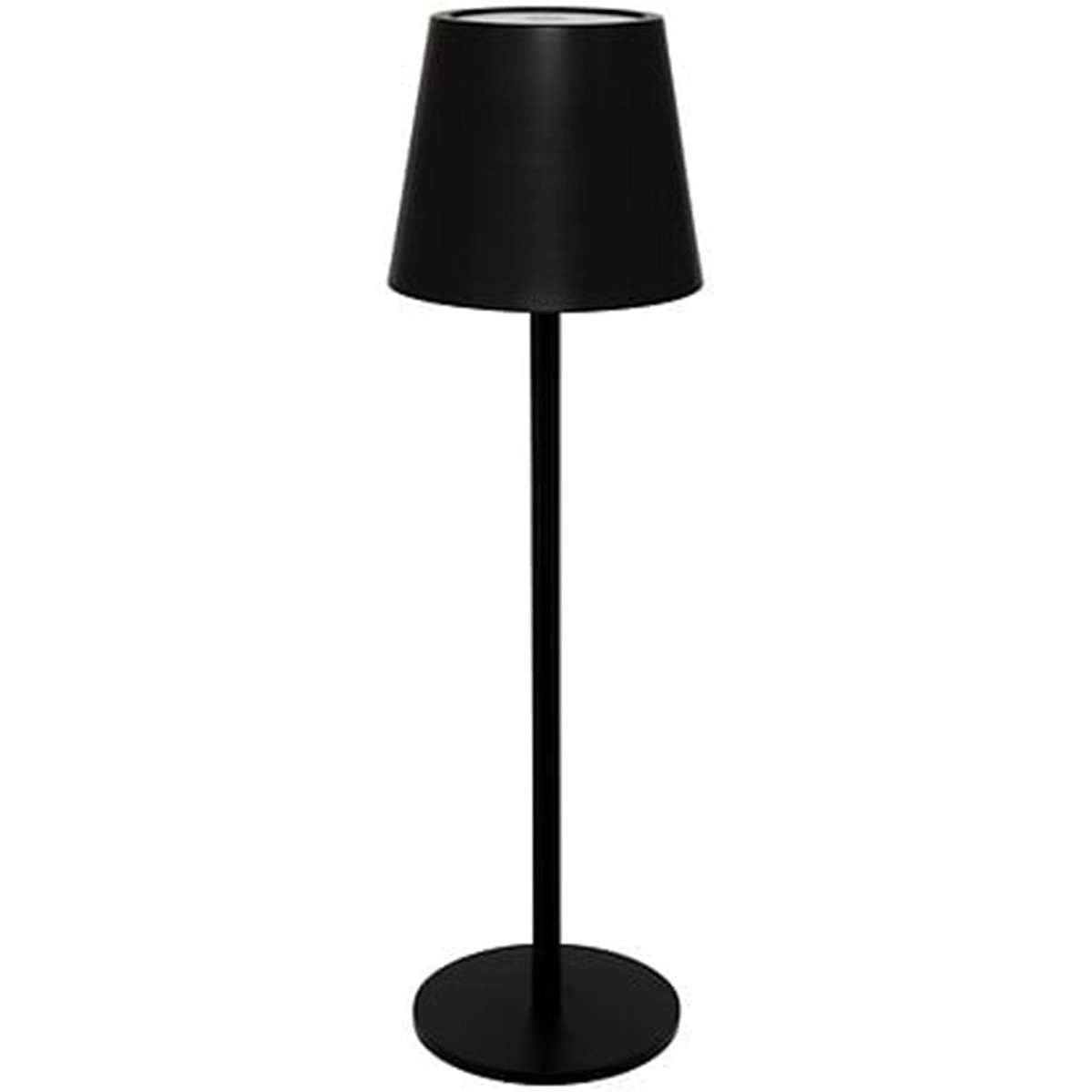 Atmosphera Cody draagbare tafellamp, zwart
