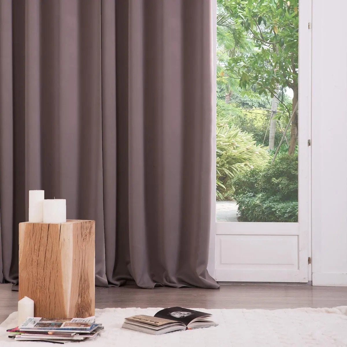 Atmosphera 2x verduisteringsgordijn taupe, 135 x 240 cm (6)