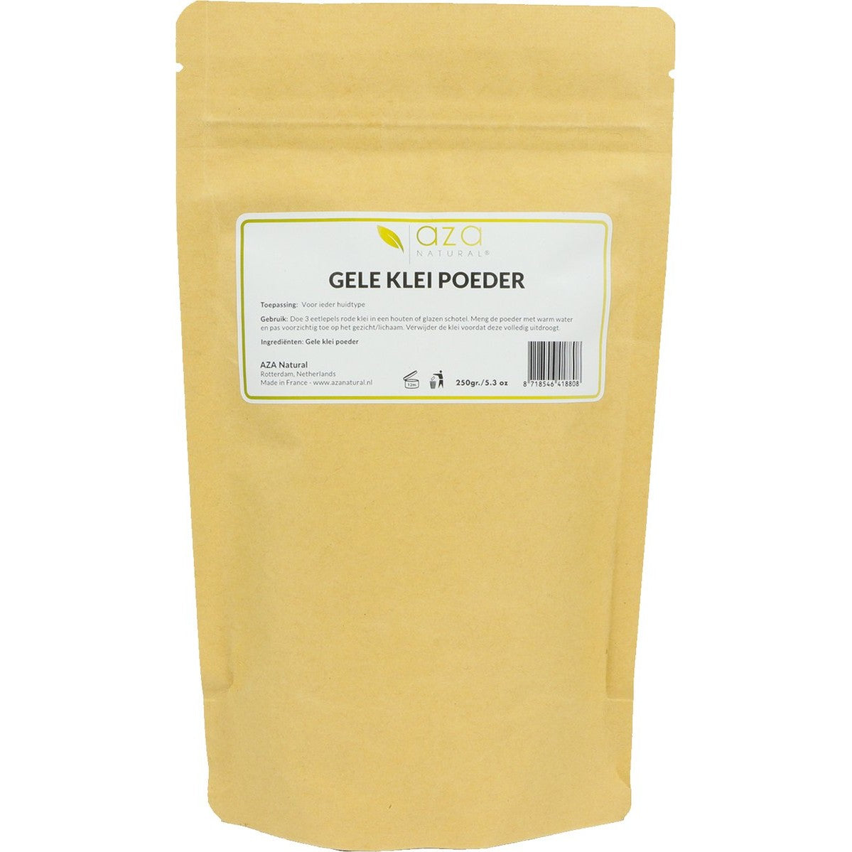 Aza Natural gele kleipoeder voor zuiverend masker
