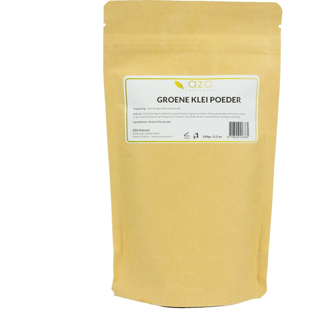 Aza Natural groene kleipoeder, zuiverend gezichtsmasker