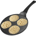 BIKO crêpemaker pannenkoekenpan 4 kops, zwart