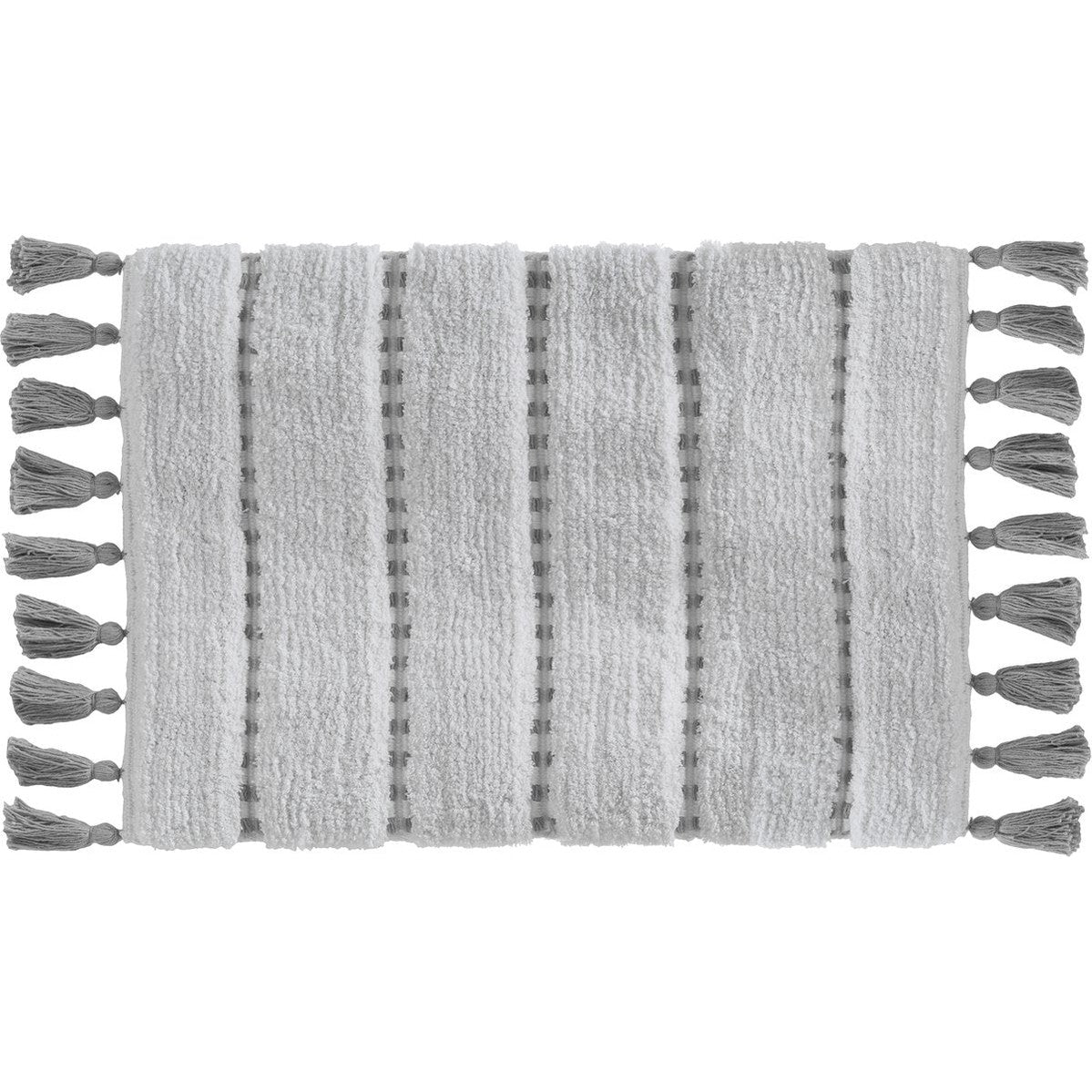 5Five badmat Pom pom, bruin, katoen, 50 x 75 cm