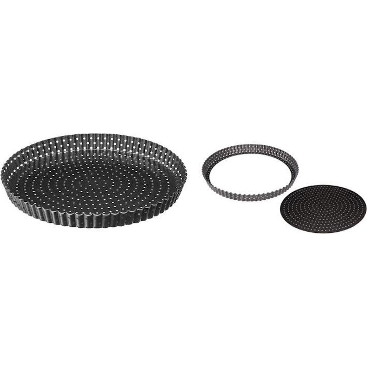 Quichevorm taartvorm 28 cm met losse bodem, geperforeerd