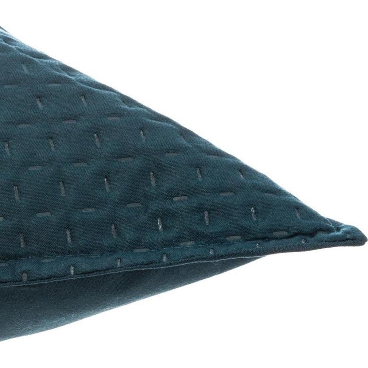 Bedsprei 260 x 240 cm met 2 kussenslopen, blauw en groen (6)