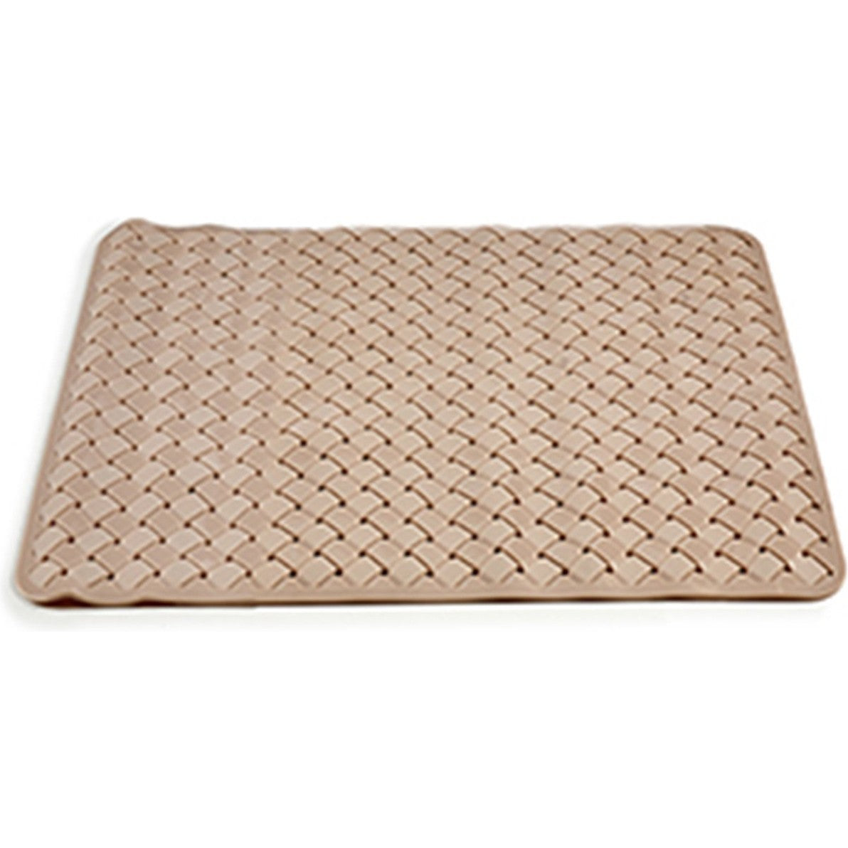 Berilo antislip douchemat, beige pvc, 78 x 38 cm