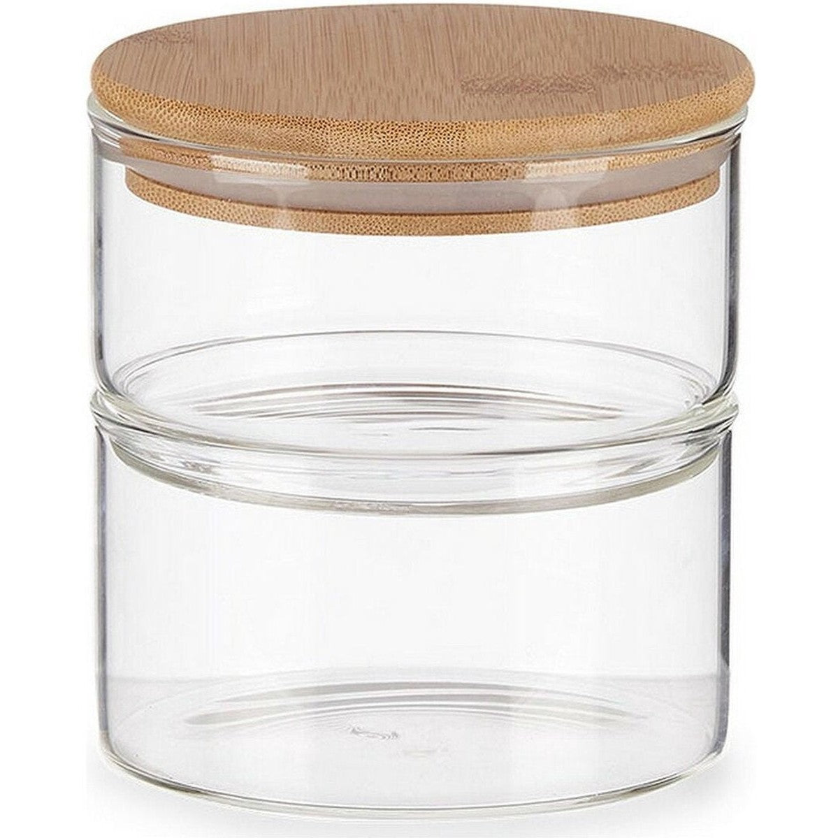 Blik van bamboe en borosilicaatglas, 800 ml, bruin transparant