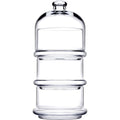 Bonbonnière glazen voorraadpot 3 laags met deksel, 26 cm