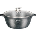 Braadpan 32 cm met deksel, marmercoating, voor inductie