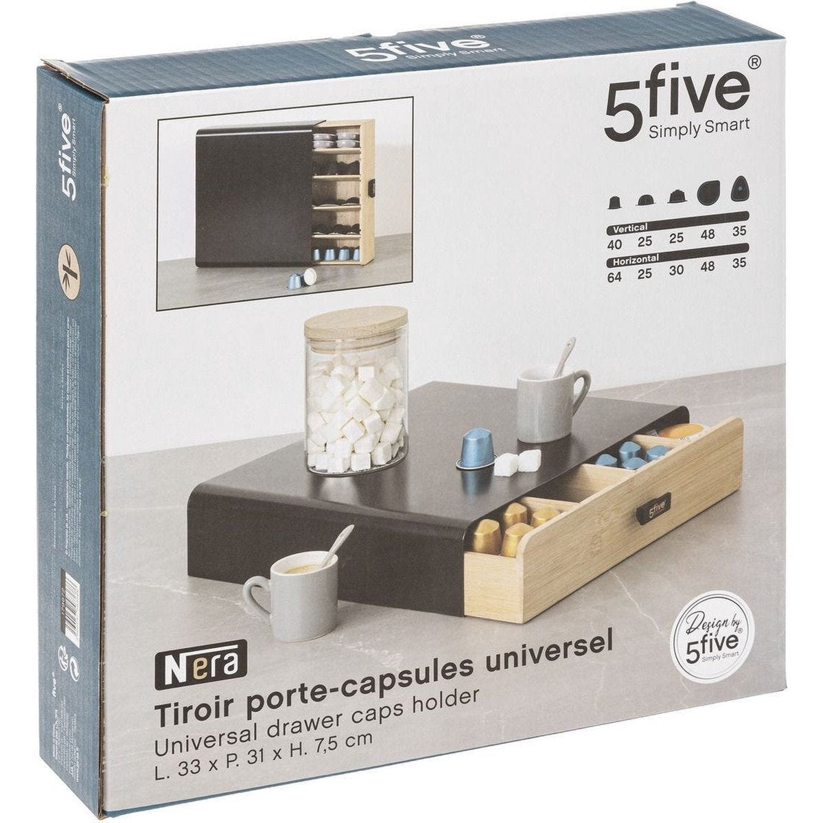 Capsulehouder zwart metaal en bamboe, Nespresso en Dolce Gusto (7)