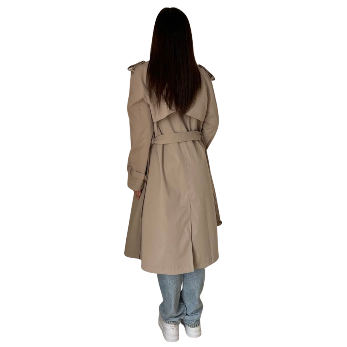 Classic trenchcoat midi, beige (3)