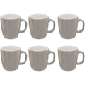 Colorama mokken met oor, grijs, set van 6 (18 cl)
