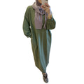Comfy jurk met zakken, khaki