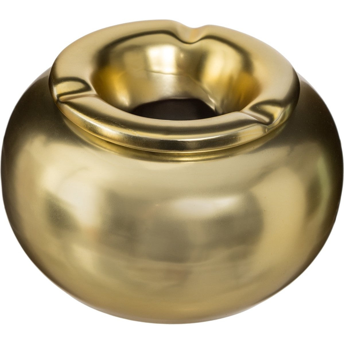 Asbak keramiek goud, Ø 13,5 cm