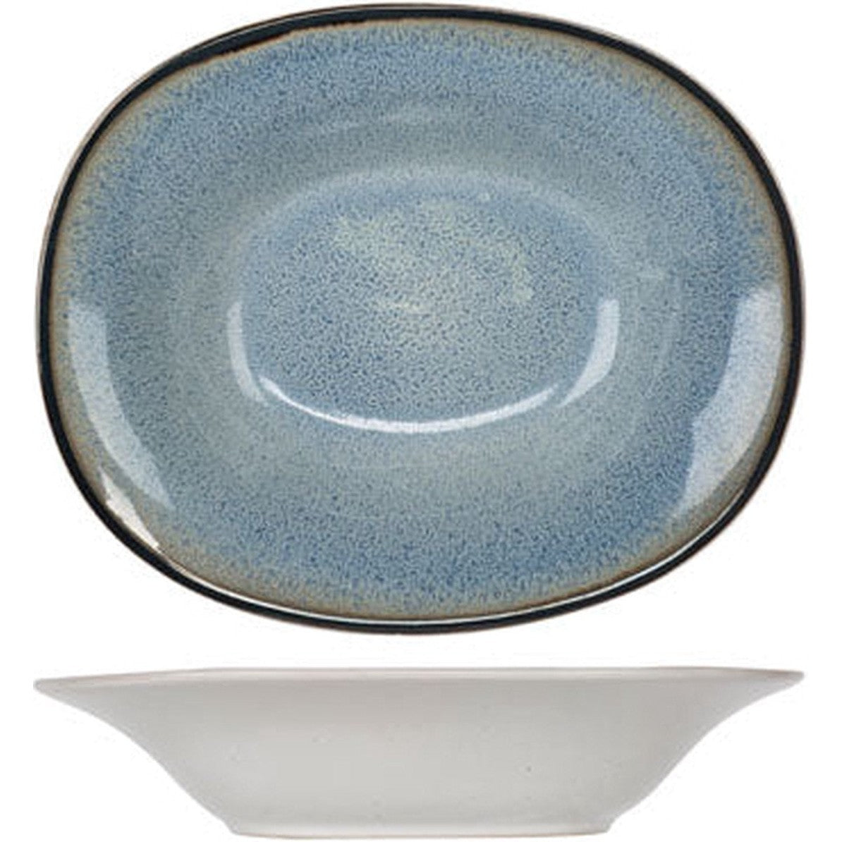 Cosy & Trendy diep bord Fez, blauw, 18 x 22 cm