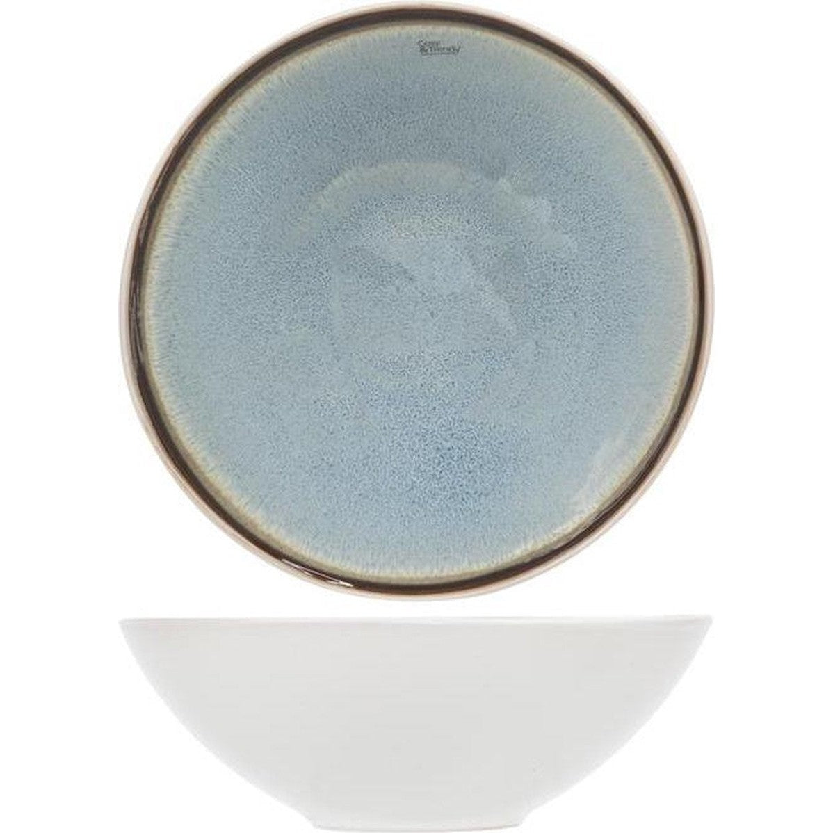 Cosy & Trendy diepe borden Fez Blue, set van 6, Ø 18 cm