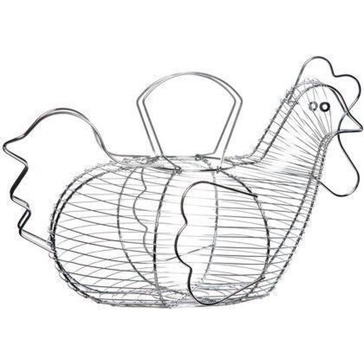 Cosy&Trendy eiermand kip, draad, 43 x 27,5 cm