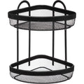 Doucherek 2 niveaus zwart, mesh, 23 x 23 x 33,5 cm