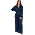 Dalia twinset met bloemenprint, marineblauw