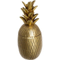 Opbergpot ananas, goud, H 24 cm